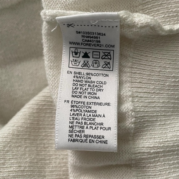 Forever 21 Cream and Gray Striped Cardigan - Picture 9 of 11